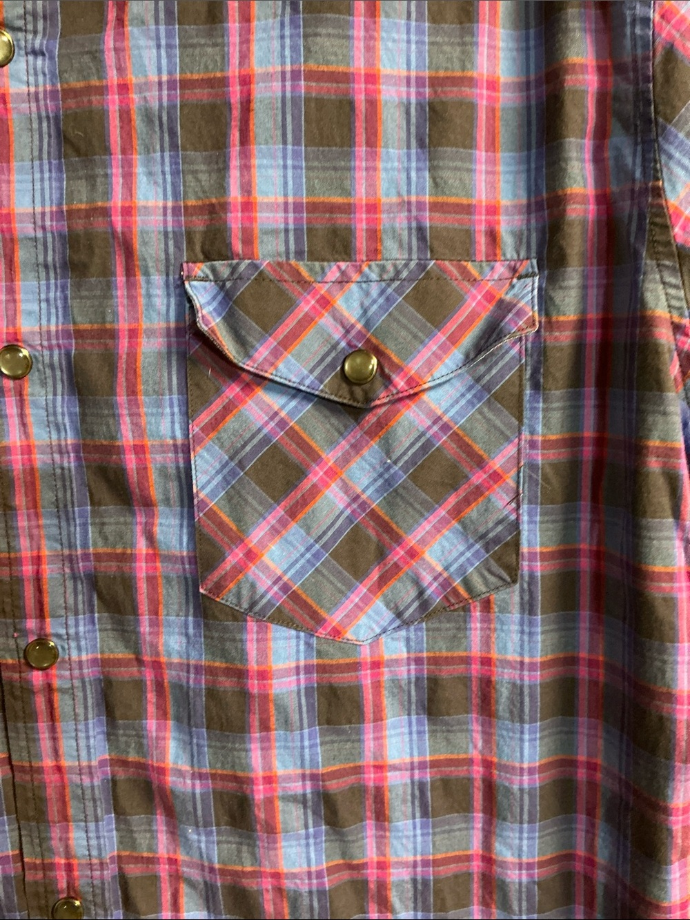 Banana Republic Purple and Blue Plaid Button-Down Shirt - Picture 3 of 5